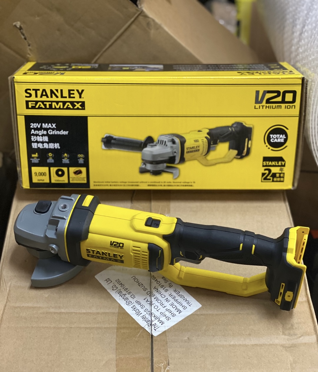 Power Tools Stanley - 20V oplaadbare haakse slijper voor Stanley