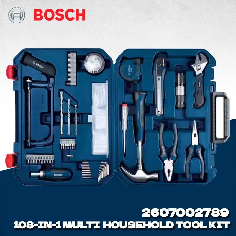 Power Tools Hardware - BOSCH 2607002789 108-delige huishoudelijke multifunctionele gereedschapskist