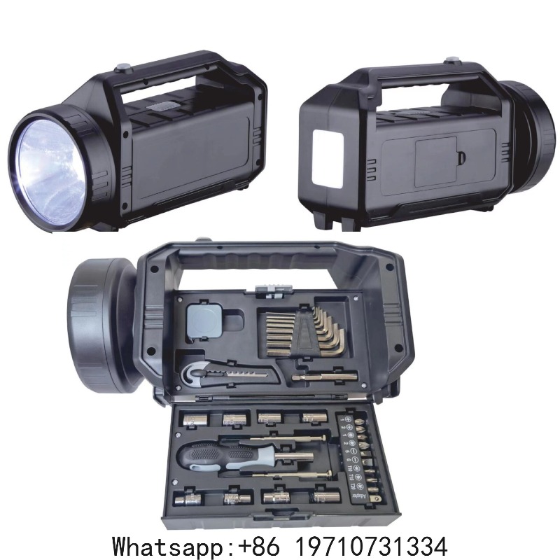 Power Tools Hardware - 2-in-1 campinglantaarn en gereedschapset – LED-zaklamp