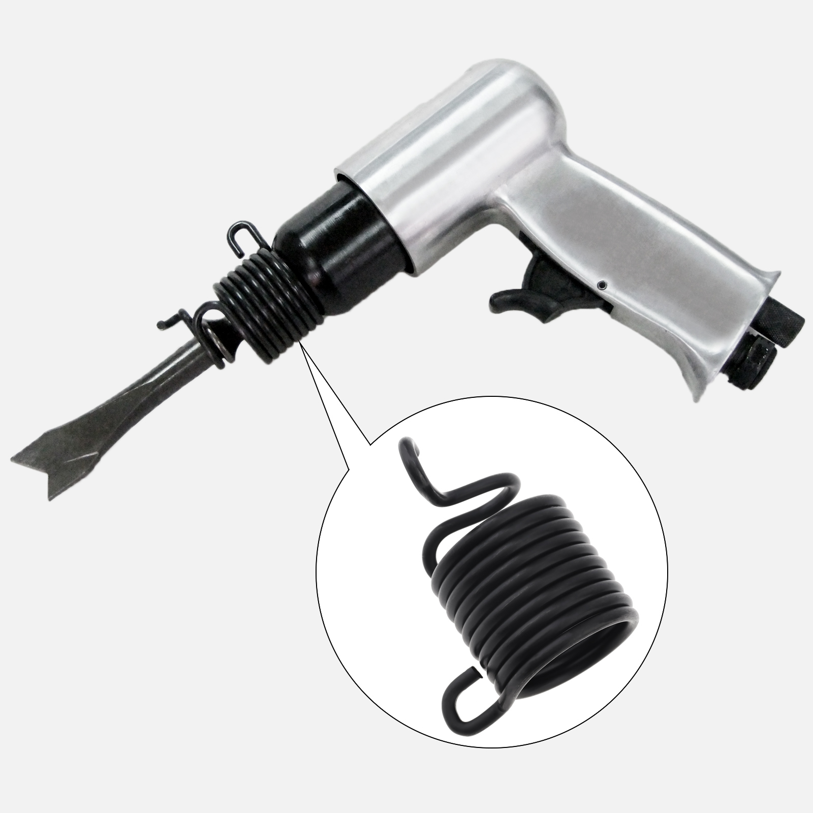 Power Tools Pneumatic - Luchtshovel Interface Veerondersteuning 45 # Stalen