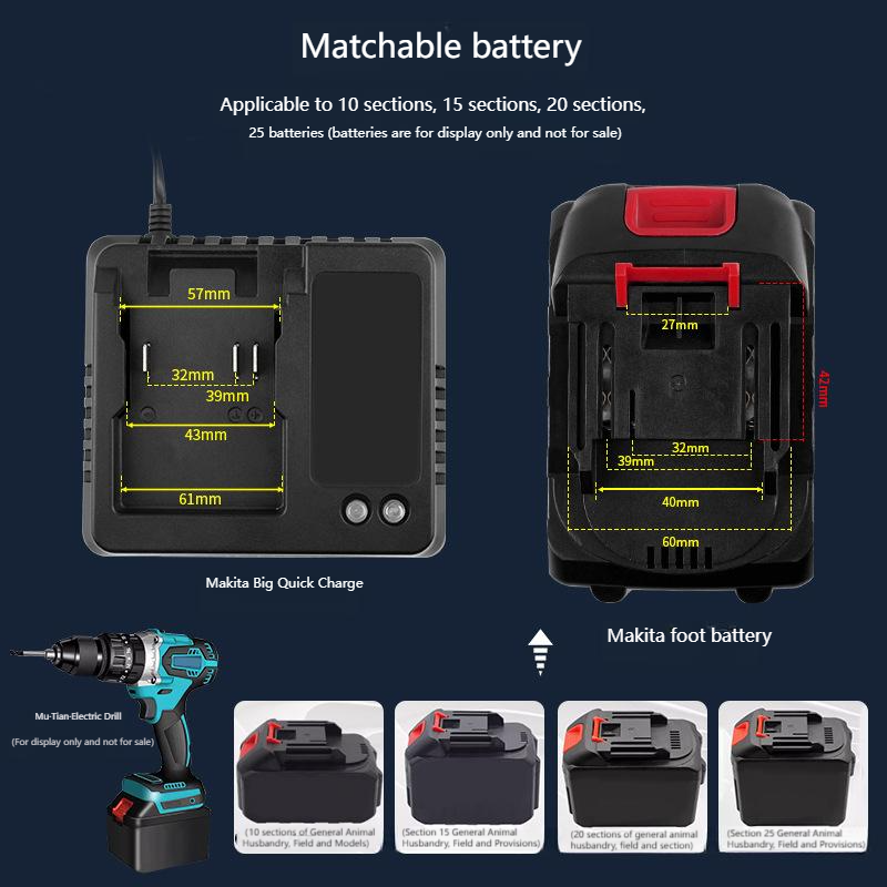 EU US 18V 21V Oplader voor Mak - Power Tools Sheets recensie en prijs