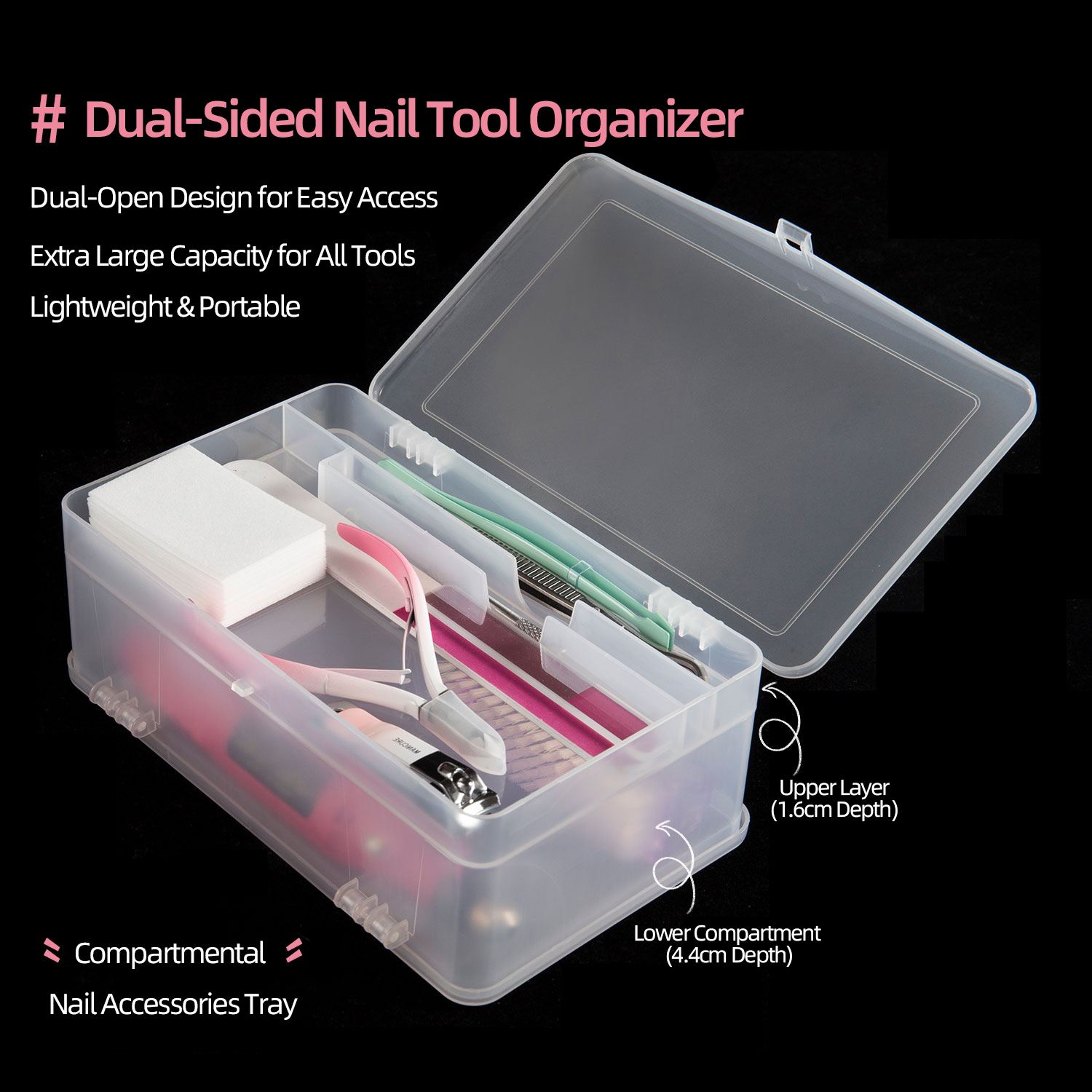 Dual-Open 2-Tier Super Capacit - Power Tools Storage recensie en prijs