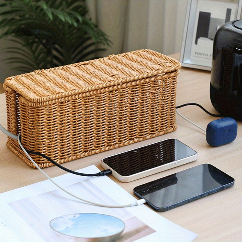 Handgemaakte rotan kabelmanage - Power Tools Storage recensie en prijs