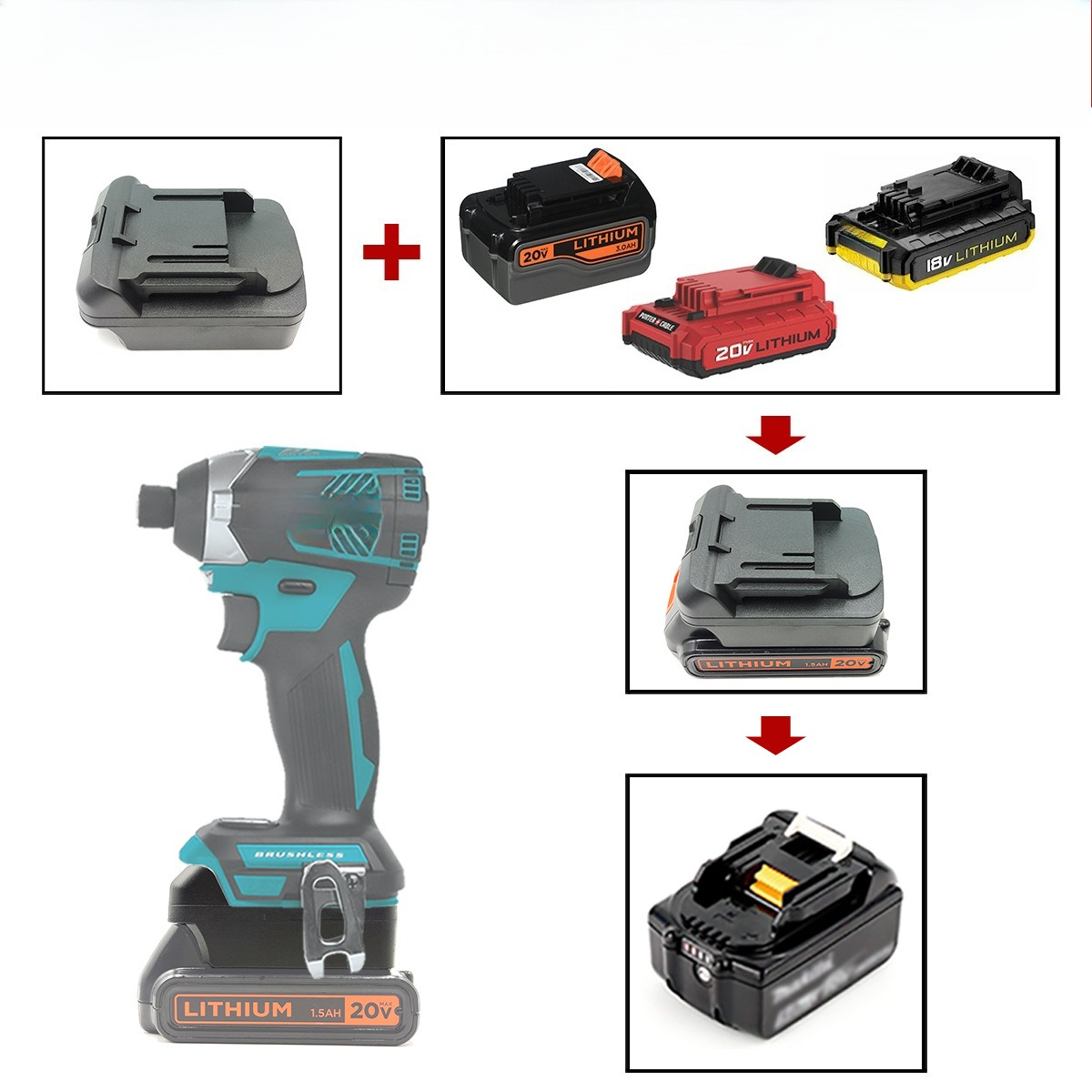 Voor DEWALT Makita Milwaukee C - Power Tools Stanley recensie en prijs