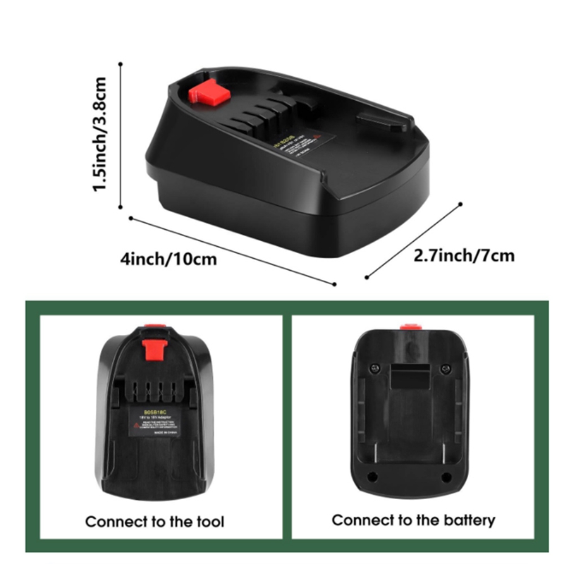 Batterijadapter voor Bosch 18V - Power Tools Use recensie en prijs