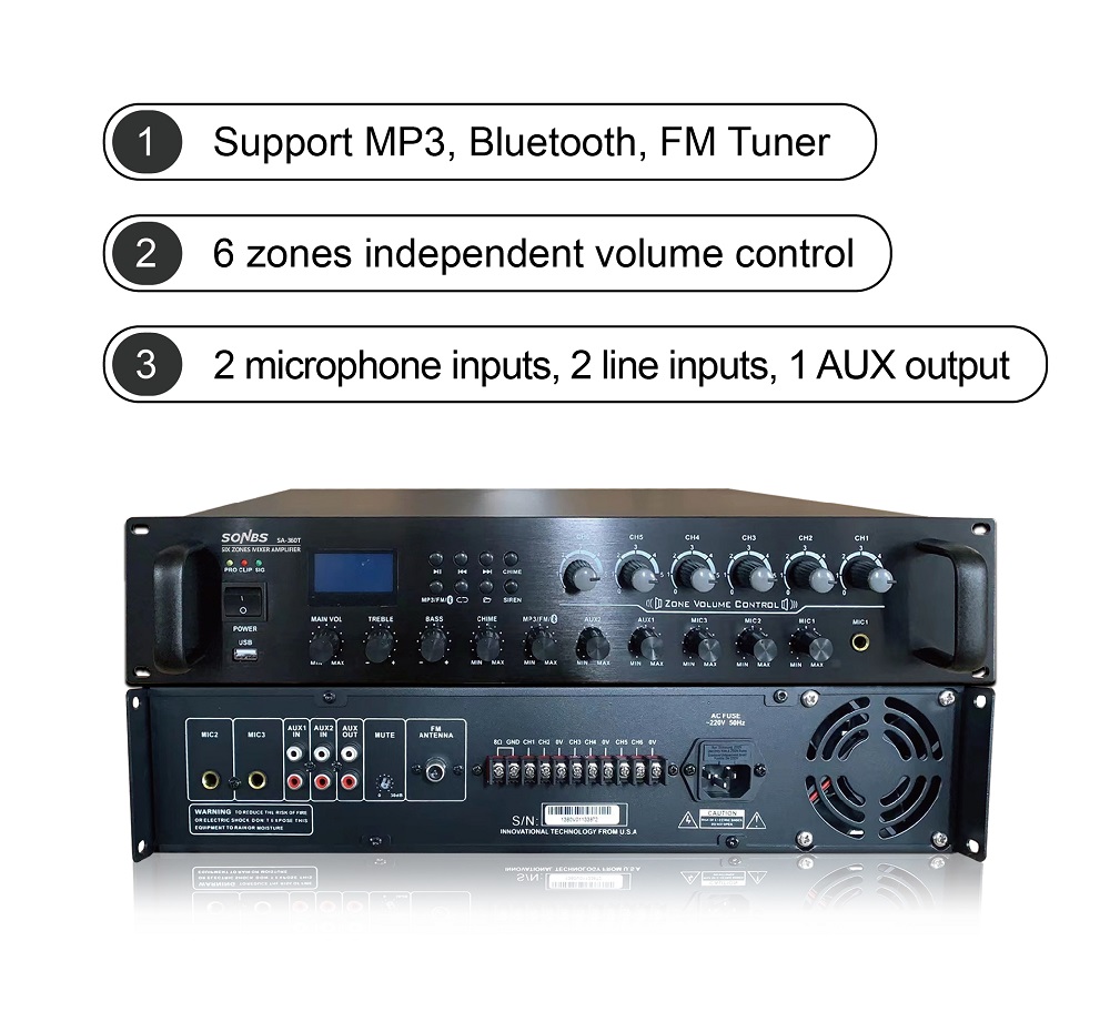 500W 80Hz~16kHz PA-systeem 6 z - Power Tools Zones recensie en prijs