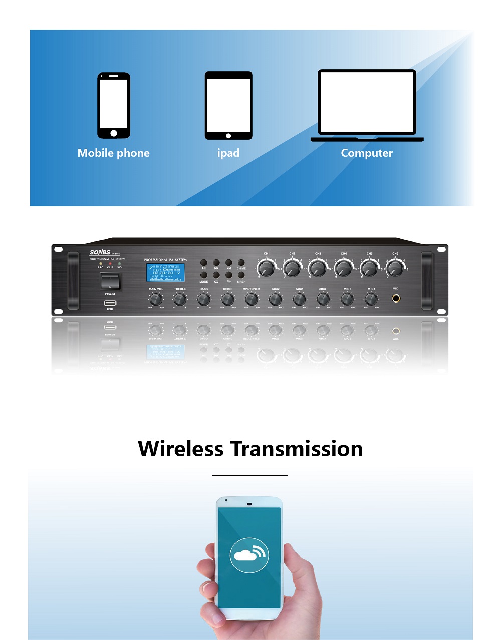 500W 80Hz~16kHz PA-systeem 6 z - Power Tools Zones recensie en prijs